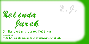 melinda jurek business card